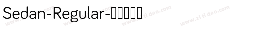 Sedan-Regular字体转换