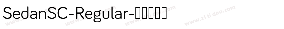 SedanSC-Regular字体转换