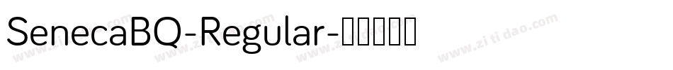 SenecaBQ-Regular字体转换