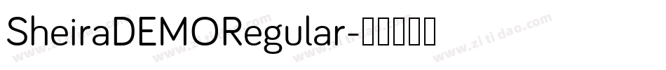SheiraDEMORegular字体转换