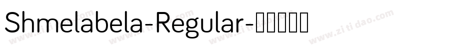 Shmelabela-Regular字体转换
