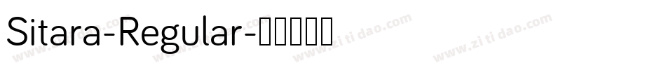 Sitara-Regular字体转换