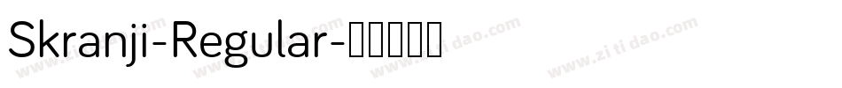 Skranji-Regular字体转换