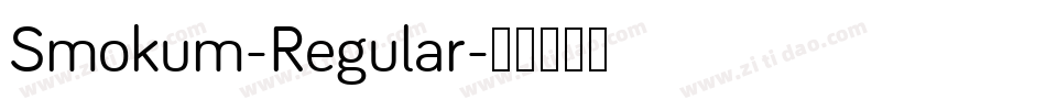 Smokum-Regular字体转换