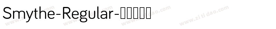 Smythe-Regular字体转换