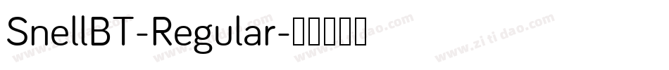 SnellBT-Regular字体转换