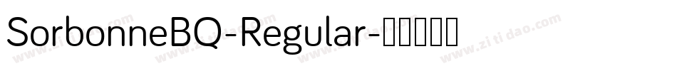 SorbonneBQ-Regular字体转换