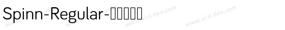 Spinn-Regular字体转换