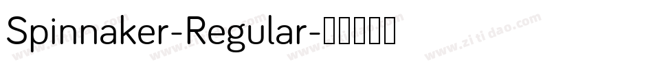 Spinnaker-Regular字体转换