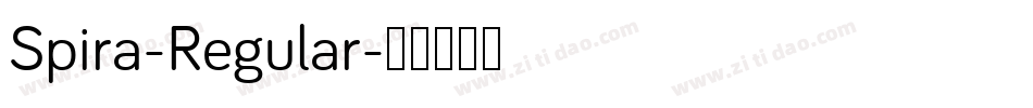 Spira-Regular字体转换
