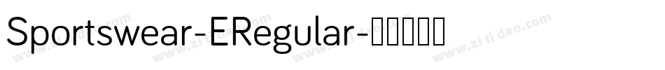 Sportswear-ERegular字体转换