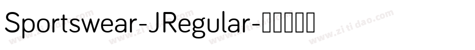 Sportswear-JRegular字体转换