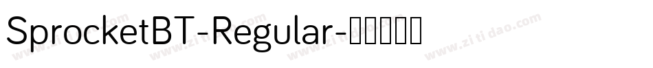 SprocketBT-Regular字体转换