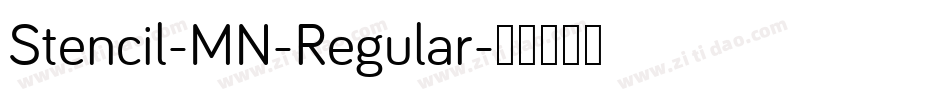 Stencil-MN-Regular字体转换