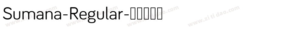 Sumana-Regular字体转换