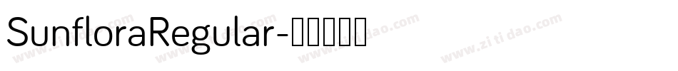 SunfloraRegular字体转换