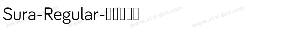 Sura-Regular字体转换