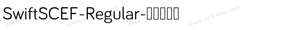 SwiftSCEF-Regular字体转换