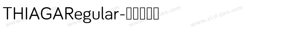 THIAGARegular字体转换