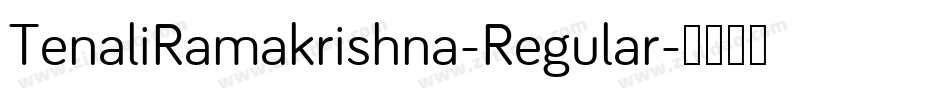 TenaliRamakrishna-Regular字体转换