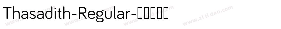 Thasadith-Regular字体转换