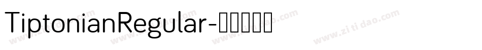 TiptonianRegular字体转换