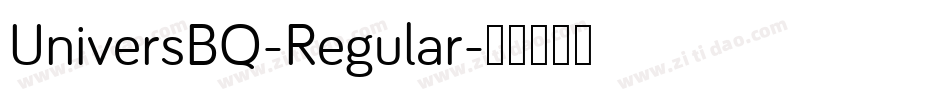 UniversBQ-Regular字体转换