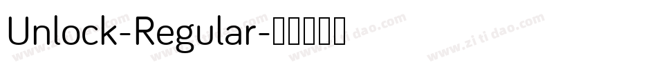 Unlock-Regular字体转换