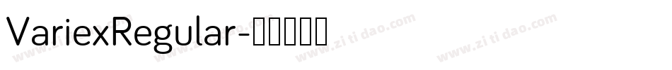 VariexRegular字体转换