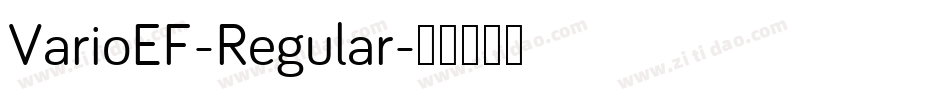 VarioEF-Regular字体转换