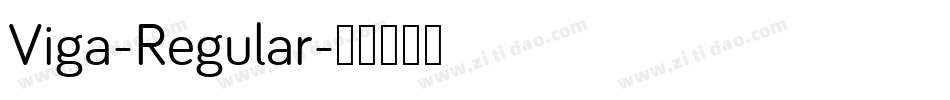 Viga-Regular字体转换