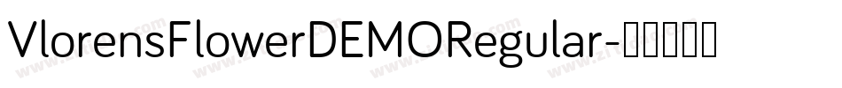 VlorensFlowerDEMORegular字体转换