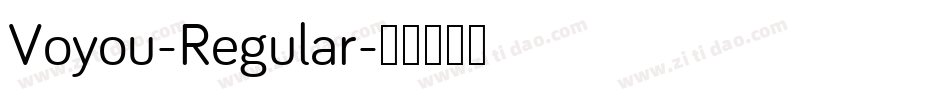 Voyou-Regular字体转换