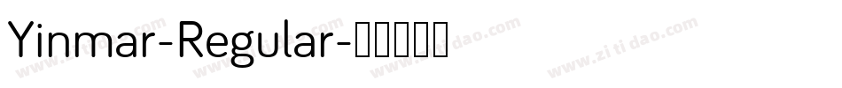 Yinmar-Regular字体转换