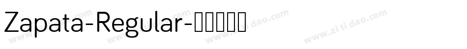 Zapata-Regular字体转换