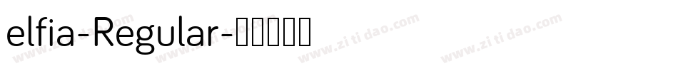 elfia-Regular字体转换