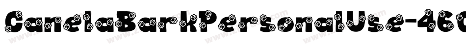 CanelaBarkPersonalUse-460D字体转换