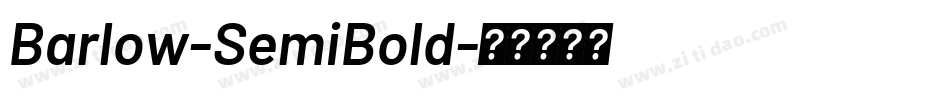 Barlow-SemiBold字体转换