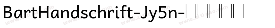 BartHandschrift-Jy5n字体转换