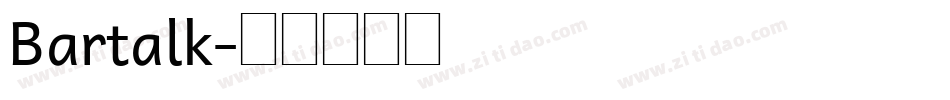 Bartalk字体转换
