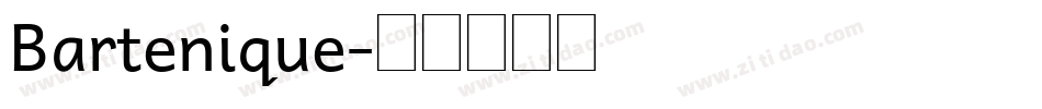 Bartenique字体转换