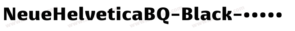 NeueHelveticaBQ-Black字体转换