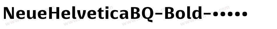 NeueHelveticaBQ-Bold字体转换