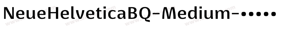 NeueHelveticaBQ-Medium字体转换