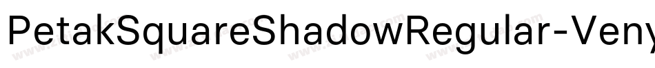 PetakSquareShadowRegular-Veny字体转换