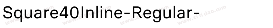 Square40Inline-Regular字体转换