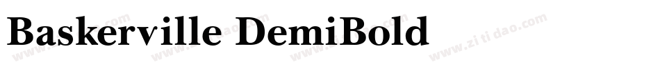 Baskerville-DemiBold字体转换