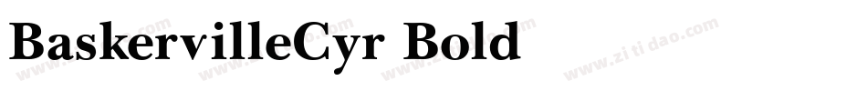 BaskervilleCyr-Bold字体转换