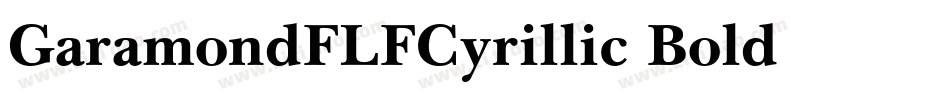 GaramondFLFCyrillic-Bold字体转换