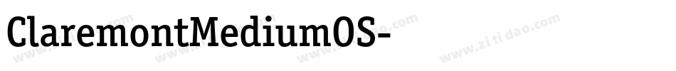 ClaremontMediumOS字体转换